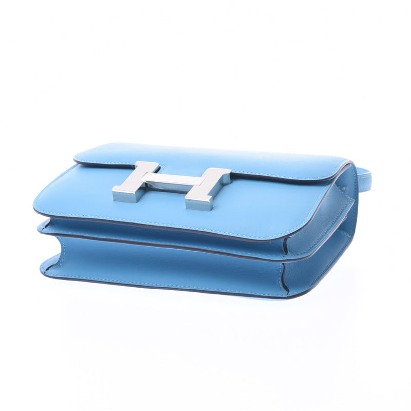 HERMES エルメス コンスタンス3 ミニ ブルーノール シルバー金具 C刻印(2018年頃) レディース ヴォースイフト ショルダーバッグ 未使用 銀蔵