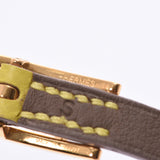 HERMES Herpis Api 3 Sold product Souffle Gold metal fittings Unisex Vaud Epson/GP bracelet A rank used silver ware