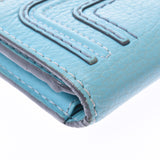 Chloe Chloe Mercy Light Blue Women's Calf Long Wallet B Rank Used Ginzo