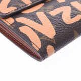 Louis Vuitton Monogram graffiti Polka solissa peach m92190 Unisex Long Wallet