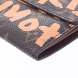 Louis Vuitton Monogram graffiti Polka solissa peach m92190 Unisex Long Wallet