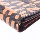 Louis Vuitton Monogram graffiti Polka solissa peach m92190 Unisex Long Wallet