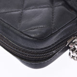 CHANEL シャネル カンボンライン ココマーク シガレットケース 黒/黒 ユニセックス カーフ/エナメル ブランド小物 Cランク 中古 銀蔵