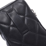 CHANEL シャネル カンボンライン ココマーク シガレットケース 黒/黒 ユニセックス カーフ/エナメル ブランド小物 Cランク 中古 銀蔵