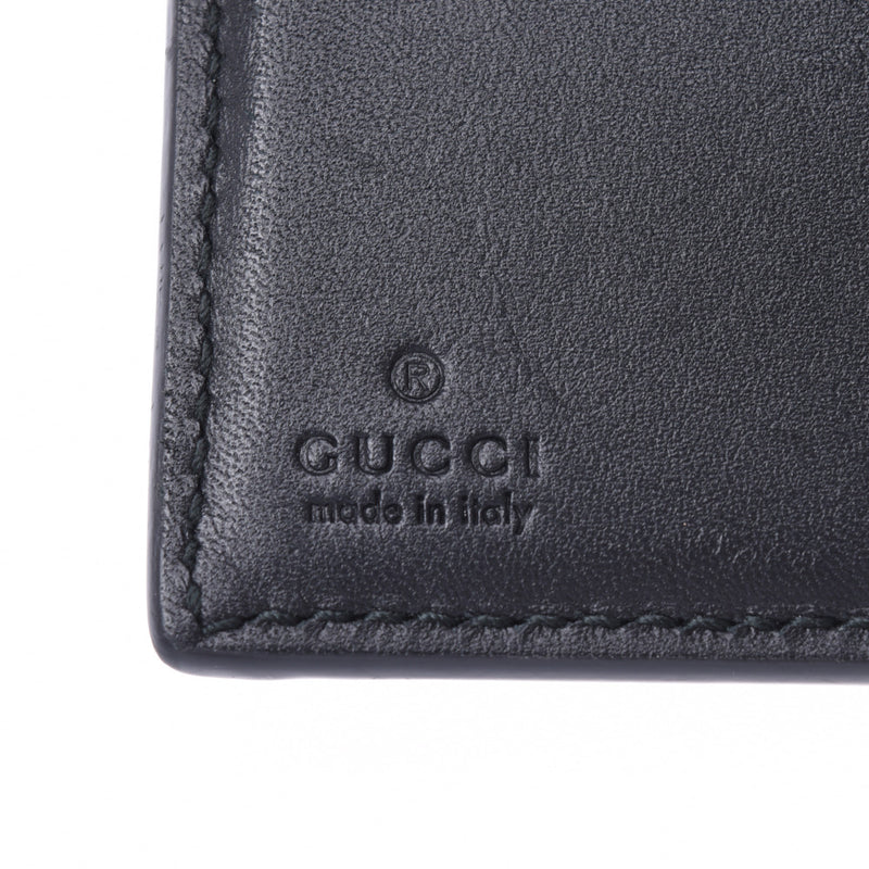 GUCCI グッチ Wホック財布 グレー系/黒 410104 レディース GGスプリームキャンバス レザー 二つ折り財布 ABランク 中古 銀蔵