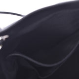 CHANEL Drawstring Shoulder Bag Black Silver Hardware Ladies Leather Shoulder Bag A Rank Used Ginzo