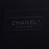 CHANEL Drawstring Shoulder Bag Black Silver Hardware Ladies Leather Shoulder Bag A Rank Used Ginzo