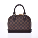 LOUIS VUITTON路易威登Damier Alma BB 2WAY包棕色N41221女士Damier帆布手提包A Rank二手货Ginzo