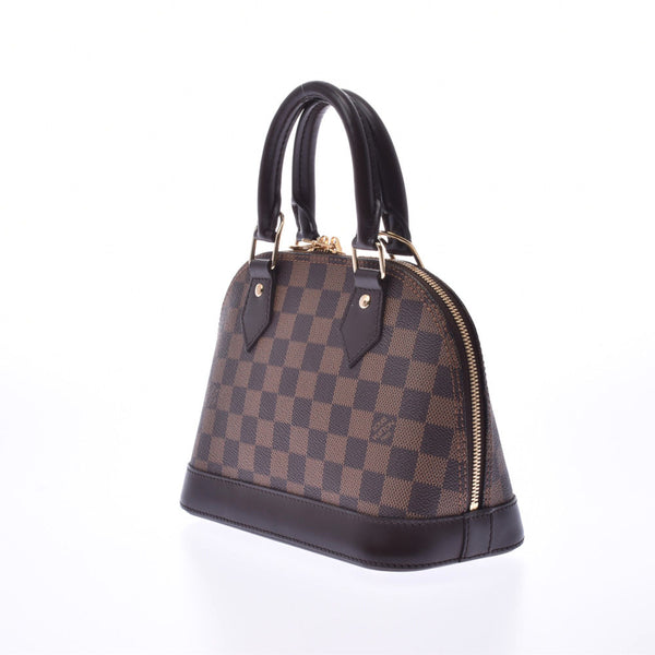 LOUIS VUITTON路易威登Damier Alma BB 2WAY包棕色N41221女士Damier帆布手提包A Rank二手货Ginzo