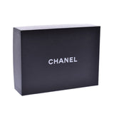 CHANEL Icon Round Zipper Wallet Black Silver Hardware Ladies Enamel Wallet AB Rank Used Ginzo