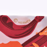HERMES エルメス ツイリー オレンジ レディース シルク100％ スカーフ Aランク 中古 銀蔵