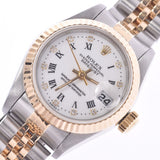 ROLEX Rolex Datejust 10P Diamond 69173G Women's YG/SS Watch Automatic Winding White Roman Dial A Rank Used Ginzo