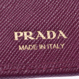 PRADA プラダ パープル ゴールド金具 1ML225 レディース サフィアーノ 二つ折り財布 ABランク 中古 銀蔵
