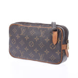 LOUIS VUITTON ルイヴィトン モノグラム マルリーバンドリエール ブラウン M51828 ユニセックス モノグラムキャンバス レザー ショルダーバッグ Cランク 中古 銀蔵