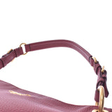 PRADA Prada semi-shoulder bag red gold metal fittings BR4894 ladies calf shoulder bag AB rank used Ginzo