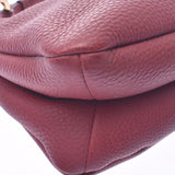 PRADA Prada semi-shoulder bag red gold metal fittings BR4894 ladies calf shoulder bag AB rank used Ginzo