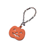 Hermes pumpkin charm orange Unisex shable key holder