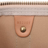 LOUIS VUITTON Louis Vuitton Damier zulky Pol 50 white N41430 unisex Damier Zul canvas leather Boston Bag B-rank used silver