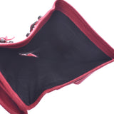 BALENCIAGA L-shaped zipper wallet Fuchsia pink unisex lambskin bi-fold wallet AB rank used Ginzo