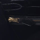 爱马仕爱马仕凯利32外缝2way袋黑色金金属○x加盖(大约1994年)女士的sporthus闪亮手袋B排名二手银