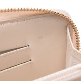 CHANEL Deauville Small Round Zipper Wallet Beige/Gold Ladies Canvas Wallet AB Rank Used Ginzo