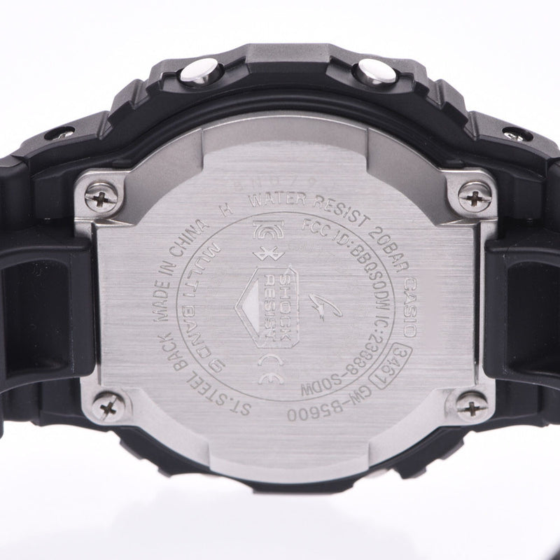 搭载CASIO卡西欧G-SHOCK蓝牙的GW-B 5600男士树脂/SS手表太阳能电波表A级二手银藏