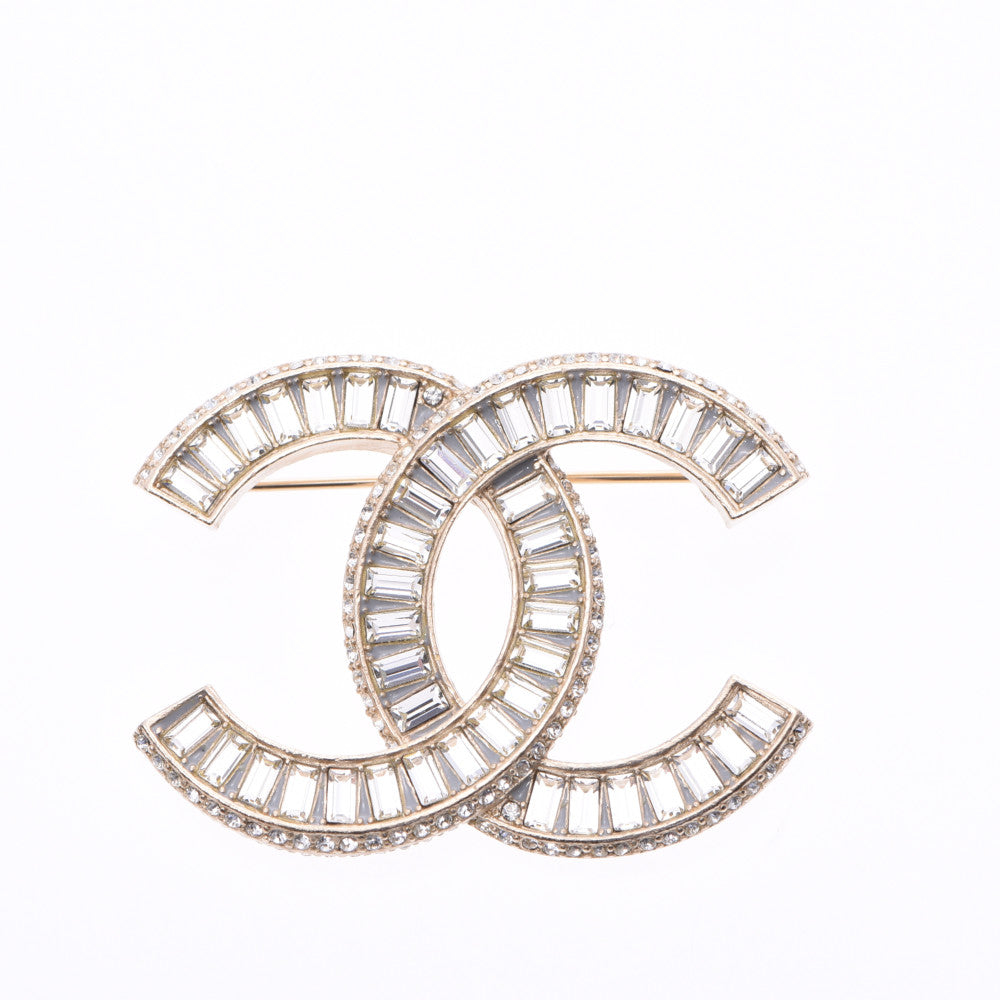 Chanel Pink Clover Rhinestone Brooch Silvery Metal ref.213711 - Joli Closet