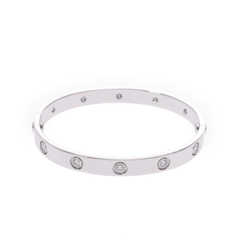 Silver cartier bracelet with diamonds Clearance