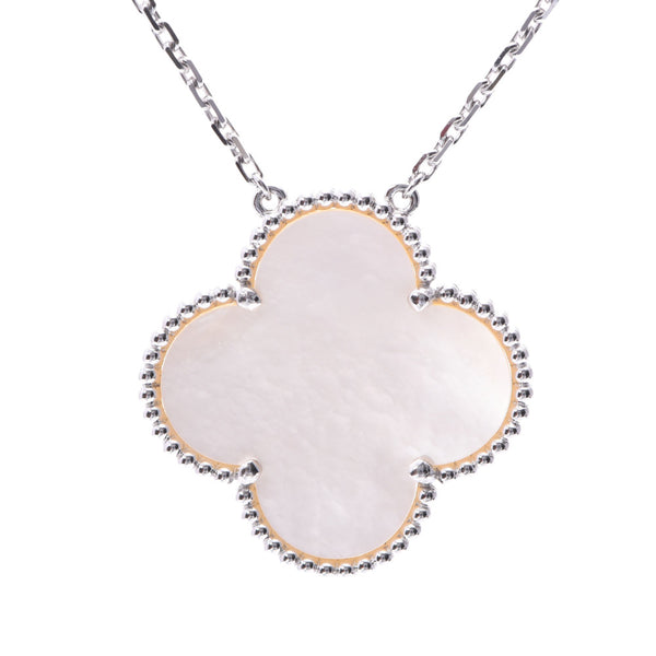 Van Cleef & Arpels Van Cleef & Arpels Van Cleef & Arpels Magic Alhambra mother of Pearl ladies K18WG necklace a rank used silver