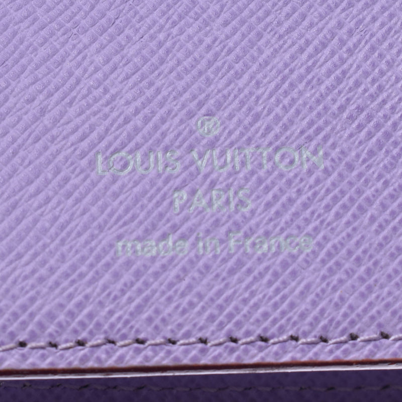 LOUIS VUITTON路易威登会标多色Portofoille Joy Noir / Viole M60283女士三折钱包A Rank Used Ginzo