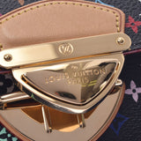 LOUIS VUITTON ルイヴィトン モノグラム マルチカラー ポルトフォイユ ジョイ  ノワール /ヴィオレ M60283 レディース 三つ折り財布 Aランク 中古 銀蔵