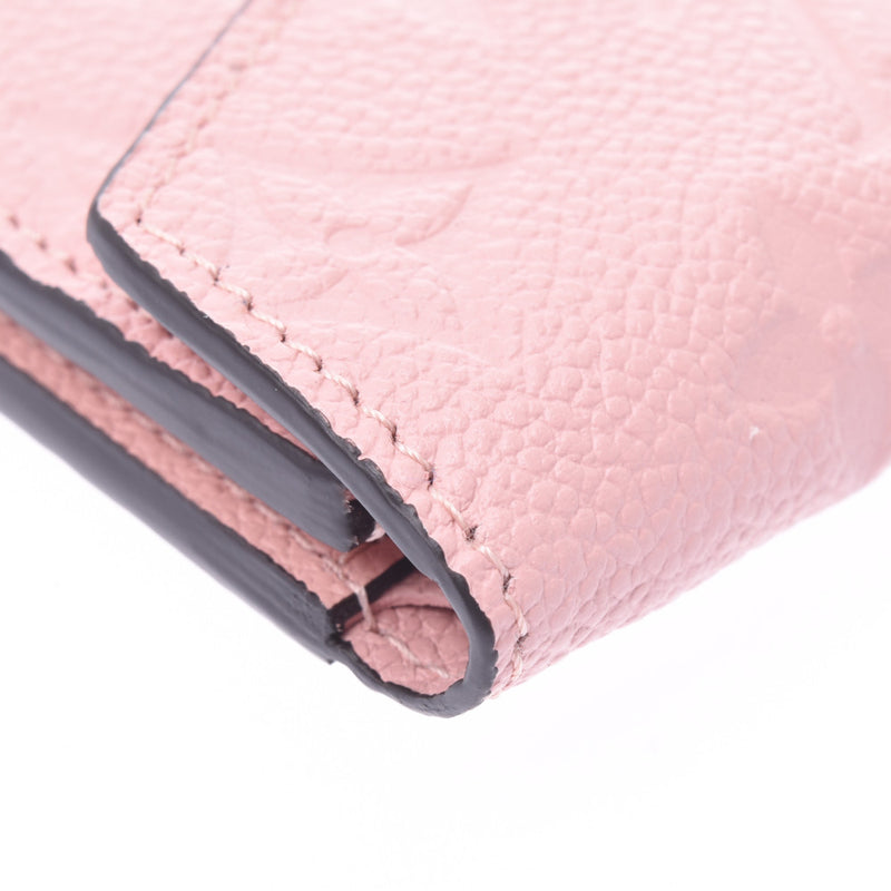 LOUIS VUITTON ルイ・ヴィトン ポルトフォイユ・ゾエ スナップボタン ピンク 二つ折り モノグラム アンプラント ローズプードル 三つ折り財布 M62936