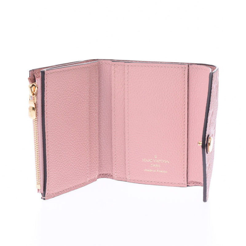 LOUIS VUITTON Monogram Amplant Portofeuil Zoe Rose Poodle M62936 Ladies Leather Tri-Fold Wallet New Ginzo