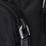 PRADA Prada black silver metal fittings unisex nylon shoulder bag AB rank used silver storehouse