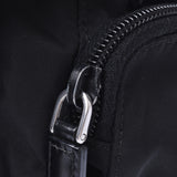 PRADA Prada black silver metal fittings unisex nylon shoulder bag AB rank used silver storehouse