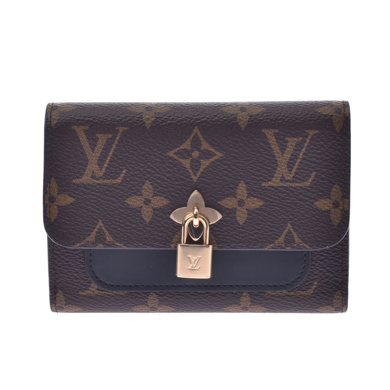 ルイヴィトンポルトフォイユ フラワー コンパクト 14145 ノワール（黒） レディース 三つ折り財布 M62578 LOUIS VUITTON 中古  – 銀蔵オンライン