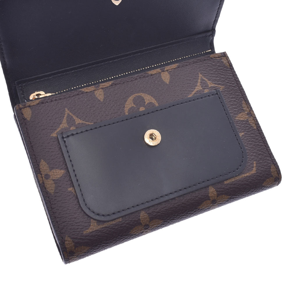 ルイヴィトンポルトフォイユ フラワー コンパクト 14145 ノワール（黒） レディース 三つ折り財布 M62578 LOUIS VUITTON 中古  – 銀蔵オンライン