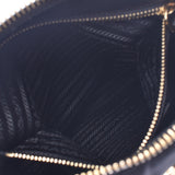 PRADA Prada Tots Bag Black Gold fittings BR4992 Ladies Nylon/Razer 2WAY bag A-A-rank used silver