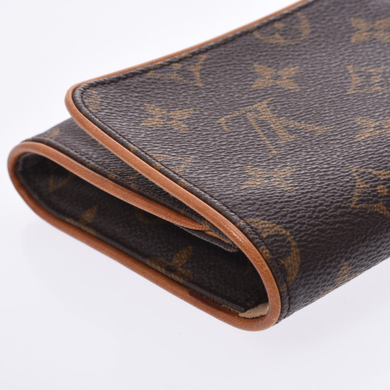 LOUIS VUITTON路易威登Monogram Pochette Twin GM棕色M51852女士单肩包B等级二手Ginzo