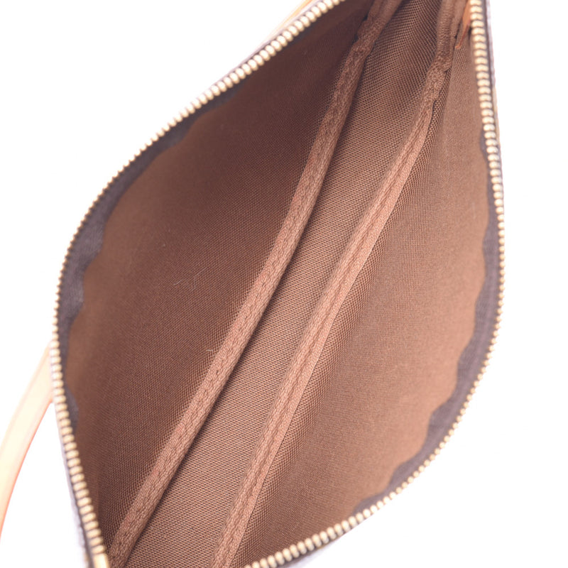 路易威登路易威登会标pochette accesoirl棕色M51980妇女配件袋B级用银
