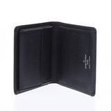 LOUIS VUITTON Louis Vuitton Taiga Portobier 3 Carte Credit Ardoise (Black) M30452 Men's Leather Bi-Fold Wallet A Rank Used Ginzo