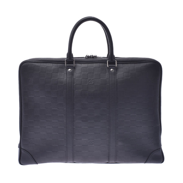 LOUIS VUITTON Louis Vuitton Damier Infini Voyage PDV Onyx N41146 Men's Business Bag A Rank Used Ginzo