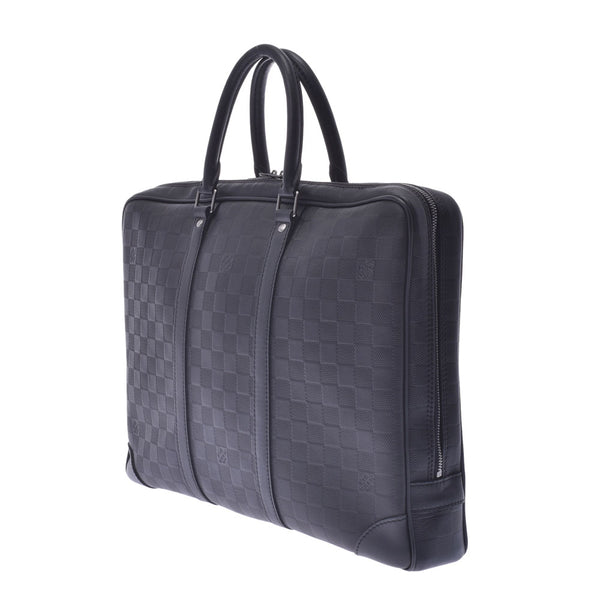 LOUIS VUITTON Louis Vuitton Damier Infini Voyage PDV Onyx N41146 Men's Business Bag A Rank Used Ginzo