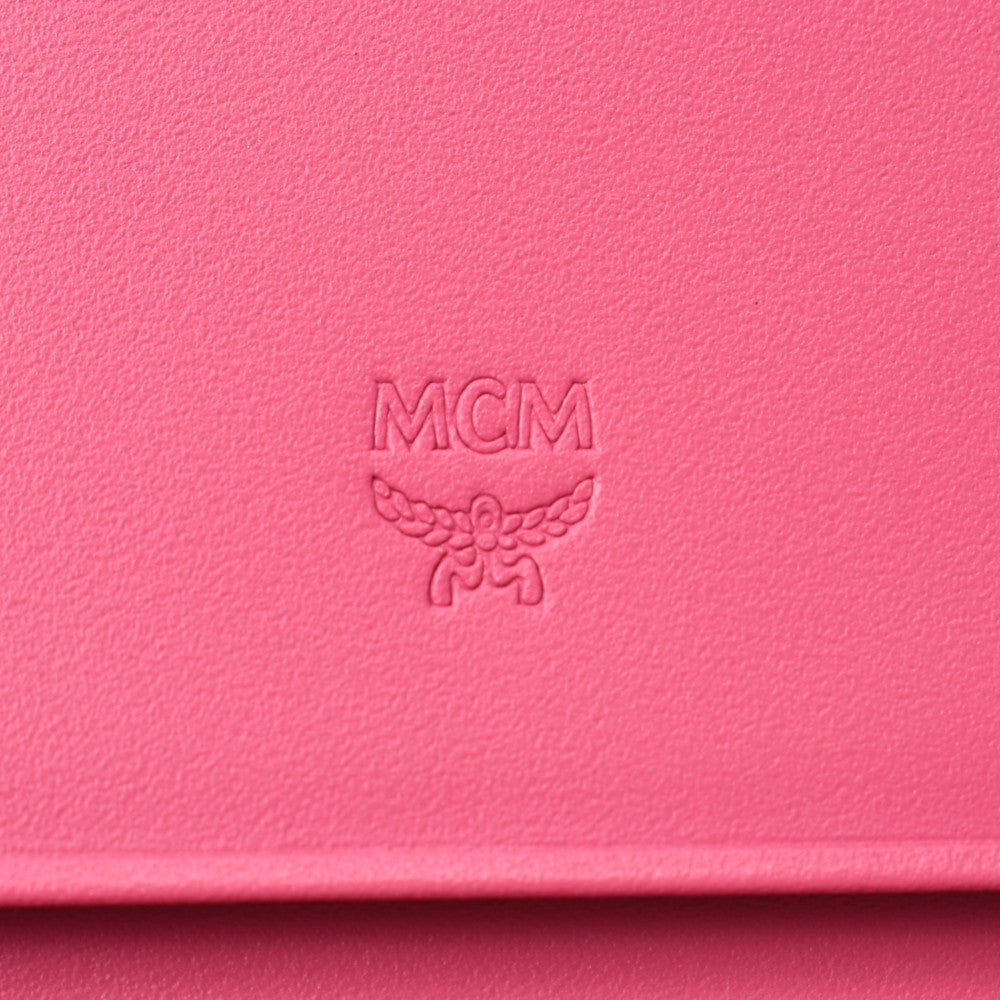 エムシーエム ピンク ゴールド金具 レディース 三つ折り財布 MCM 中古 – 銀蔵オンライン