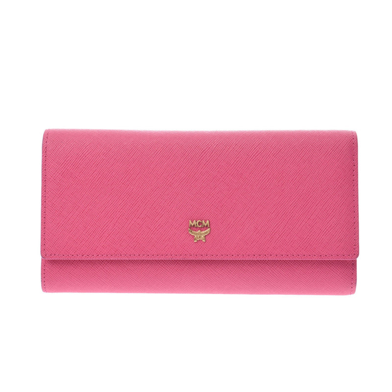 MCM ピンク 三つ折り財布 財布 レディース - 小物