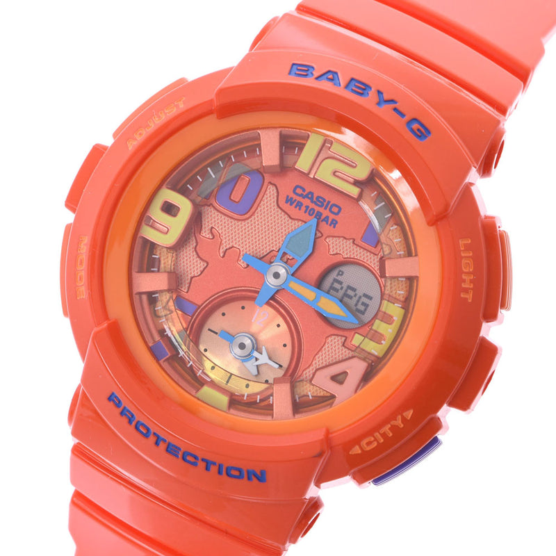 CASIO カシオ BABY-G オレンジ BGA-190 レディース 樹脂 腕時計 クオーツ オレンジ文字盤 Aランク 中古 銀蔵