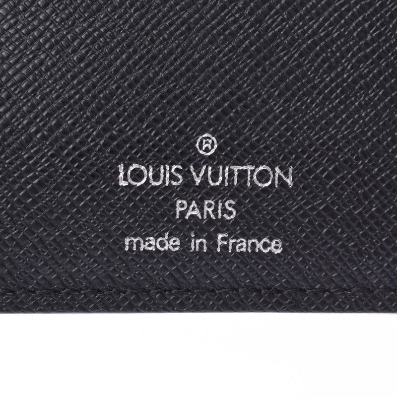 LOUIS VUITTON Louis Vuiton, Porthofeiyu, blazza, black/grey line, N62665, mentor, wallet, AB, AB, used silver razor.