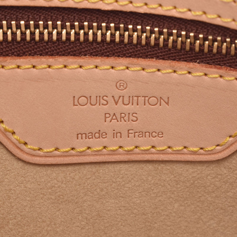 LOUIS VUITTON Louis Vuitton soft leather pail S natural M85001 Lady's leather handbag B rank used silver storehouse