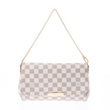 Louis Vuitton Azul febraille mm2way bag white n41275 WOMENS SHOULDER BAG a rank Silver