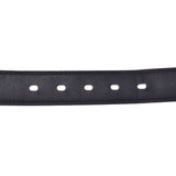 HERMES Size 80cm black gold metal fittings □I stamped (around 2005) Men's leather belt B rank used silver warehouse